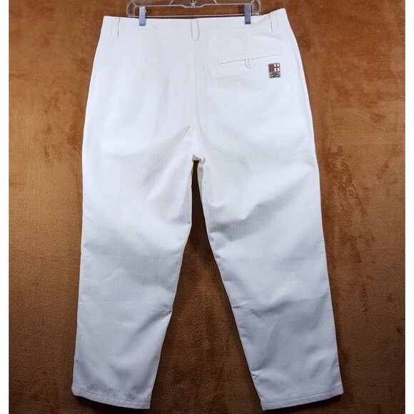 PUMA Pants Mens Size 36 White ACM MMQ Embroidered Logo AC Milan $125 - Picture 5 of 12